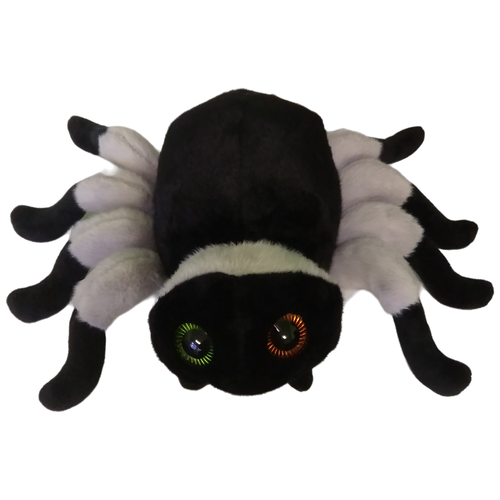 Мягкая игрушка плюшевый паук 41х15,5х25 см, лилово-черный