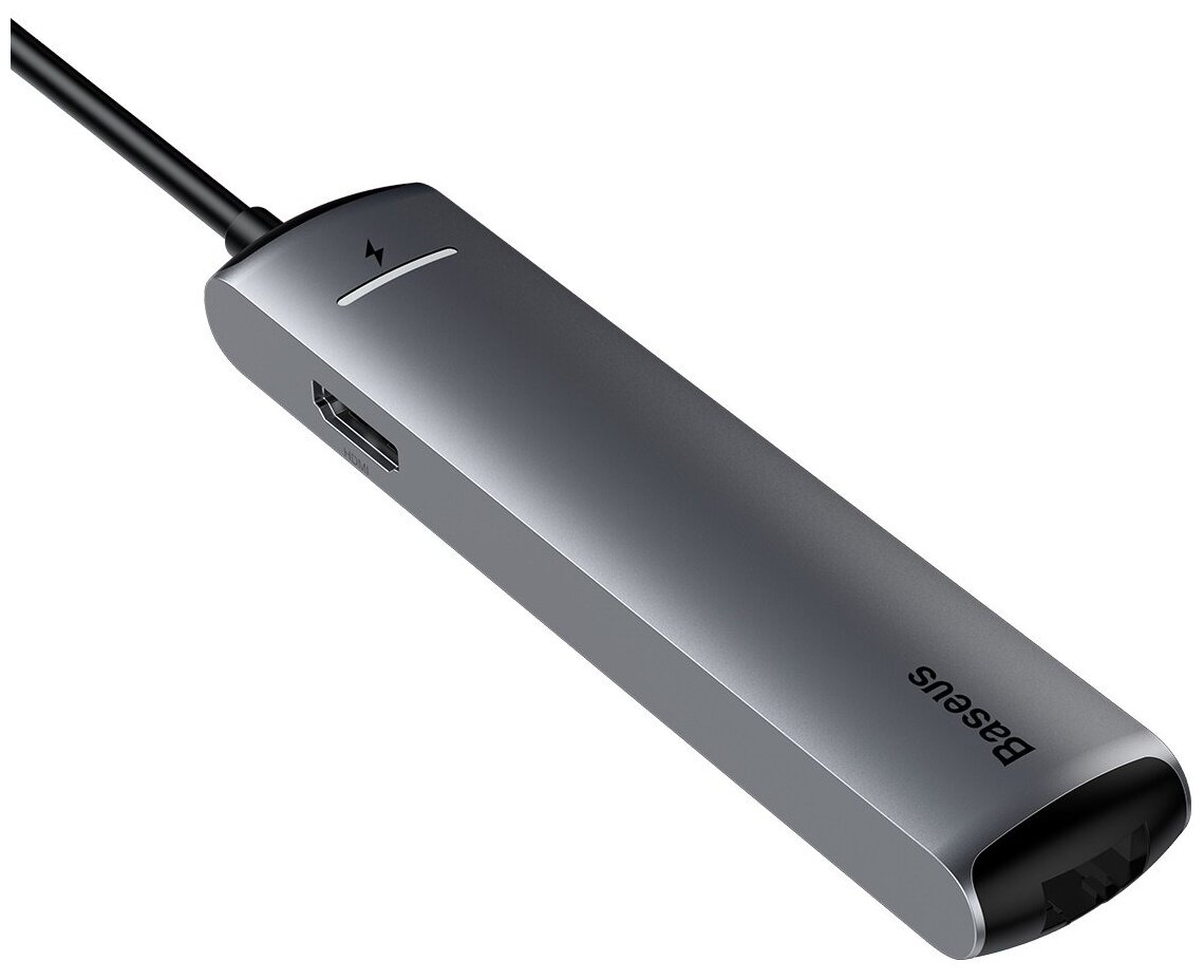 USB-концентратор Baseus CAHUB-J0G (Grey) - фото №14