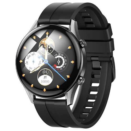 Умные часы QUALITY WRISTWATCHES спортивные/ Наручные круглые Smart Watch / Смарт Часы Блютуз / Черные
