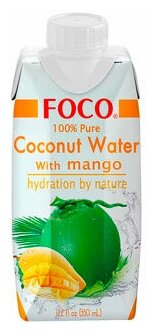 Кокосовая вода с манго "FOCO" 330 мл Tetra Pak 1шт - фотография № 8