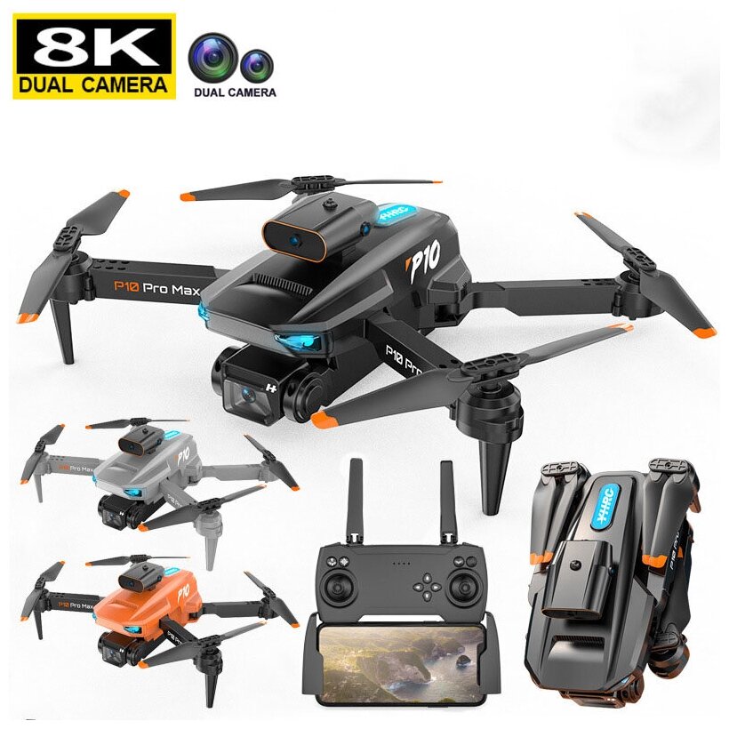 Квадрокоптер складной с 2 камерами TOP PRO MAX / 3 аккумулятора в комплекте /фото-видео съемка /кейс — фото 1