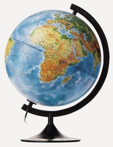 Изображение товара Глобус Globen физико-политический Классик, диаметр 320 мм, с подсветкой