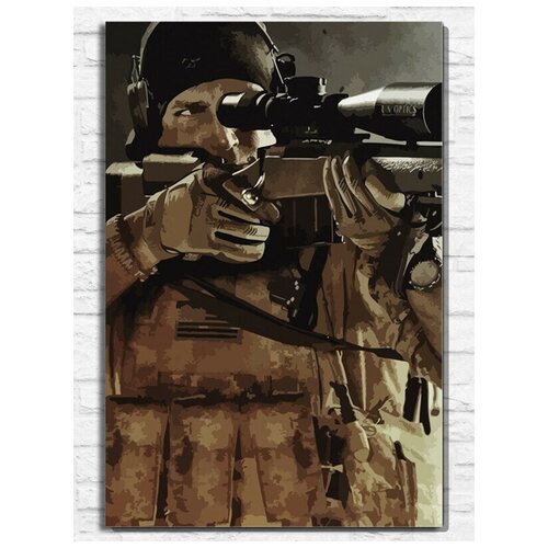 Картина по номерам на холсте игра Medal Of Honor Warfighter (PS, Xbox, PC, Switch) - 11124 В 60x40