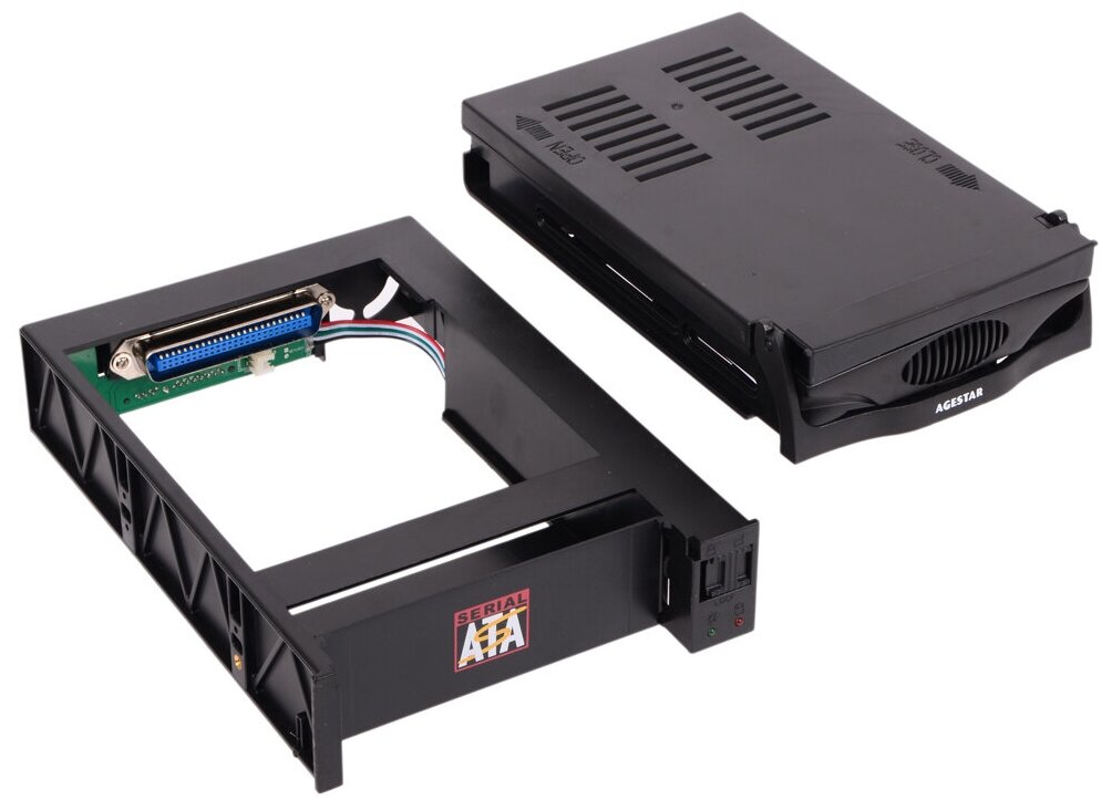 Mobile rack (салазки) для HDD AGESTAR MR3-SATA(S)-1F, черный - фото №2