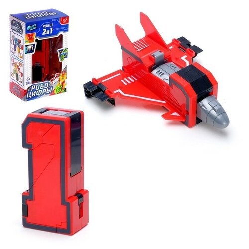 Робот «Робоцифры 1» красный, серый