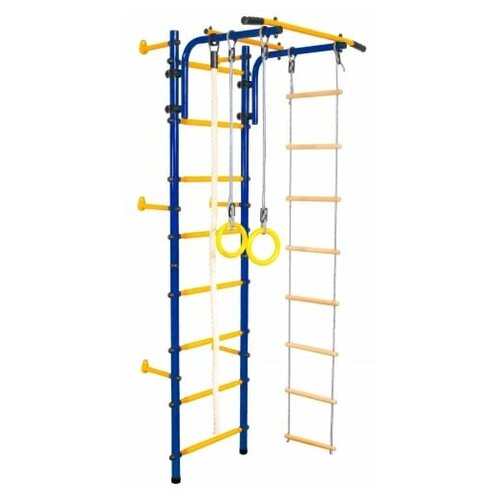 Шведская стенка юный атлет Пристенный синий