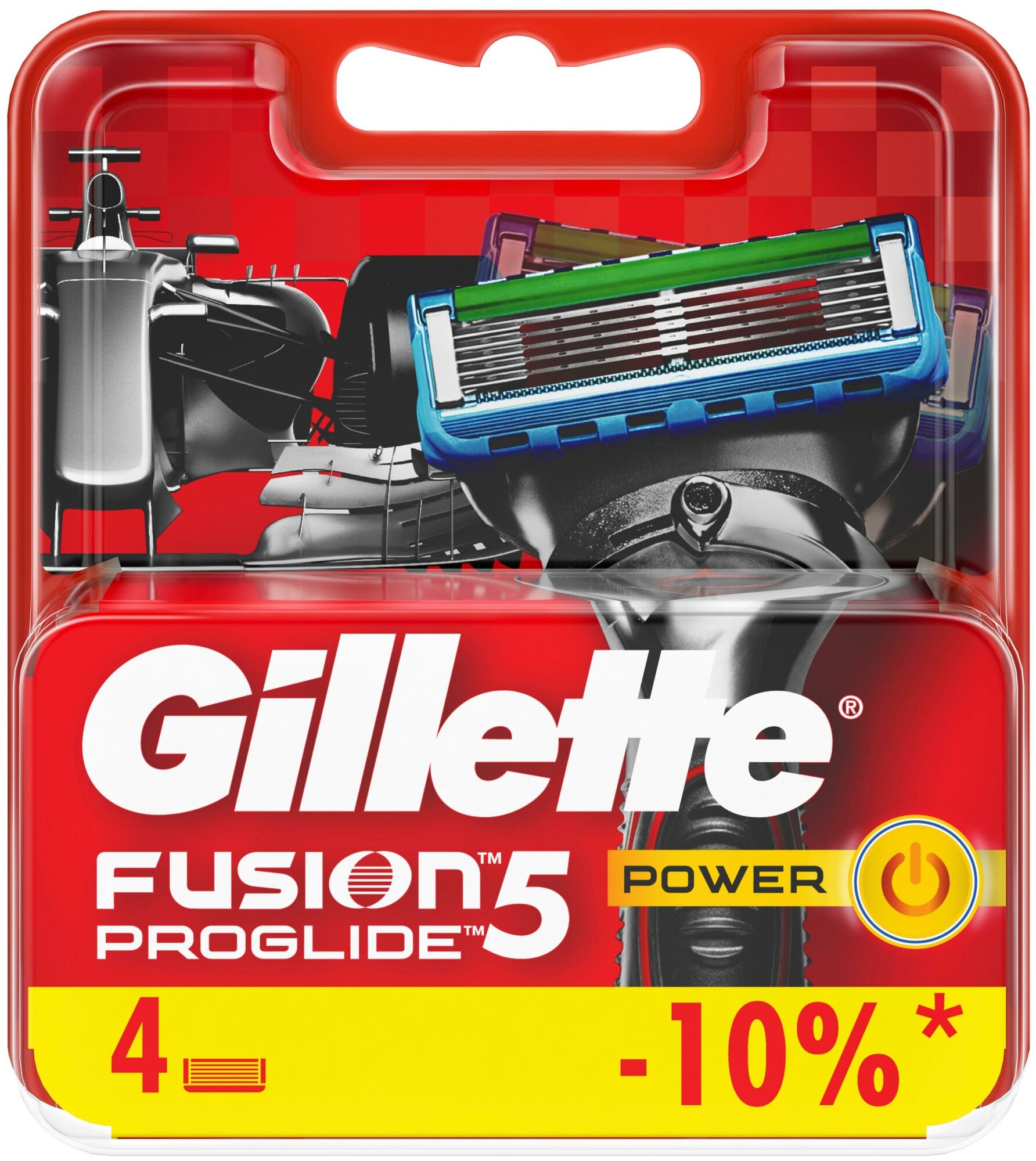 Сменные кассеты Gillette Fusion5 ProGlide Power 4 шт.