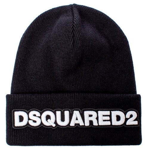 шапка DSQUARED2 KNM0001.15040001M063 UNI черный+белый