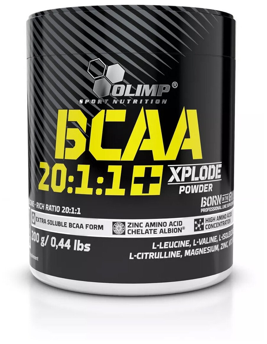 Olimp Nutrition, BCAA 20:1:1 Xplode powder, 200 г (Груша)