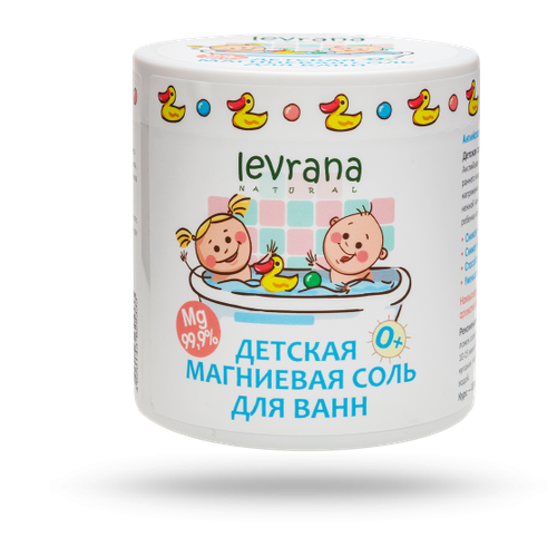 Levrana, Детская магниевая соль для ванн, 500г