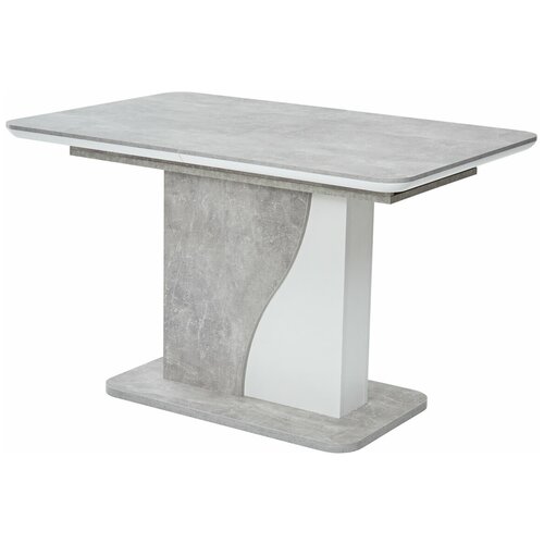 Стол SIRIUS Бетон/ Белый 120 М-City
