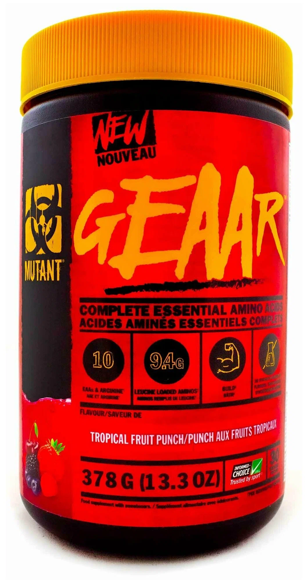 Аминокислотный комплекс Mutant GEAAR 13,3 oz ( 378 гр )Tropical Fruit Punch