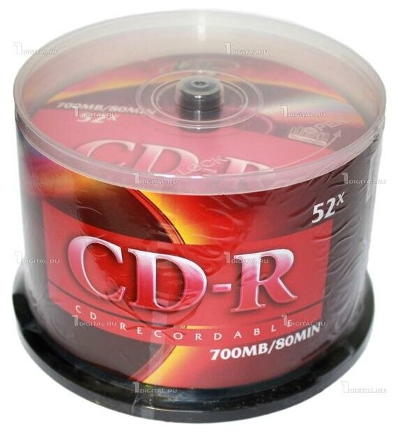 Диски VS CD-R80 Cake Box (50 шт.) 700Mb 52x (VSCDRCB5001)