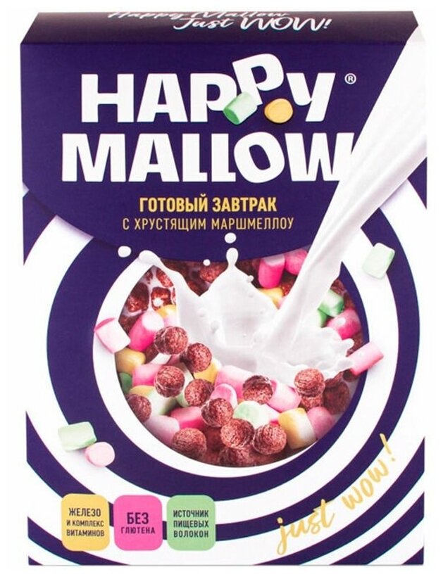 Готовый завтрак с маршмеллоу Happy Mallow