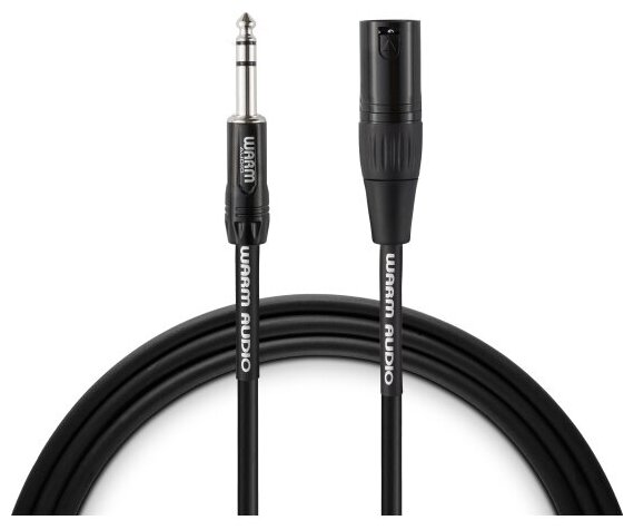 Микрофонный кабель Warm Audio Pro-XLRm-TRSm-6', PRO-серия, длина 1,8 м, XLR/m - TRS/m