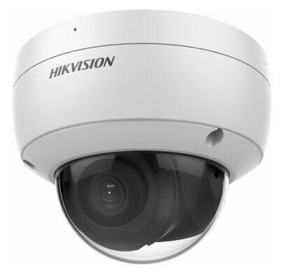 Видеокамера IP HIKVISION DS-2CD2123G2-IU(2.8mm) 2Мп уличная купольная с EXIR-подсветкой до 30м и технологией AcuSense; объектив 2.8мм