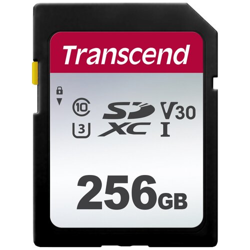 Карта памяти Transcend SDXC 300S (TS256GSDC300S) карта памяти 128gb transcend sdc300s sdxc class10 uhs i u3 v30 ts128gsdc300s оригинальная