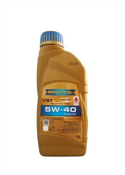Моторное масло RAVENOL Vollsynth Turbo Vst сfsn 5W-40 синтетическое 4л - фото №13