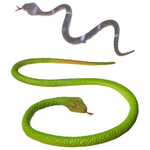 Змея резиновая маленькая, 25 см (3 шт)