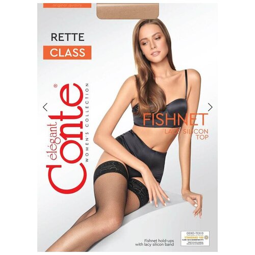 чулки conte elegant class rete mikro бежевый Чулки Conte elegant Class Rete Mikro, бежевый