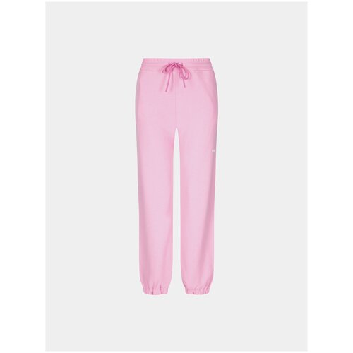 Женские брюки на флисе MSGM Micro Logo Pants, розовый, L