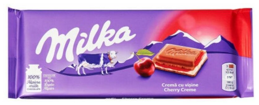 Шоколад Milka Cherry Chocolate 100 грамм