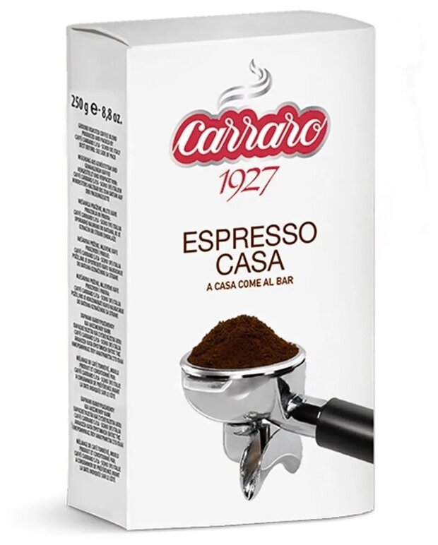 Кофе молотый Carraro Espresso Casa 250 гр в/у - фотография № 7