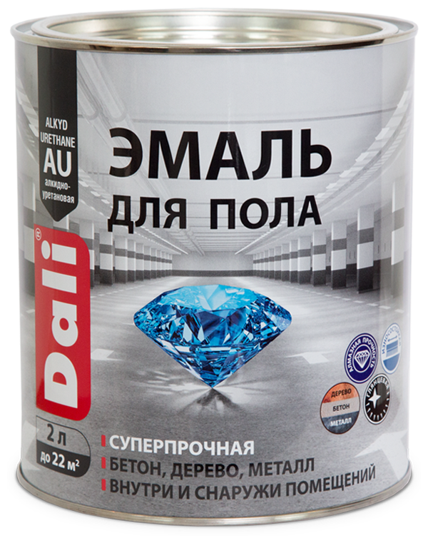 Dali эмаль для пола (бежевый RAL 7032 2л)