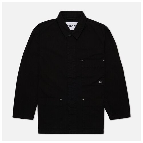 фото Мужская рабочая куртка etudes excursion garment dyed чёрный , размер 46