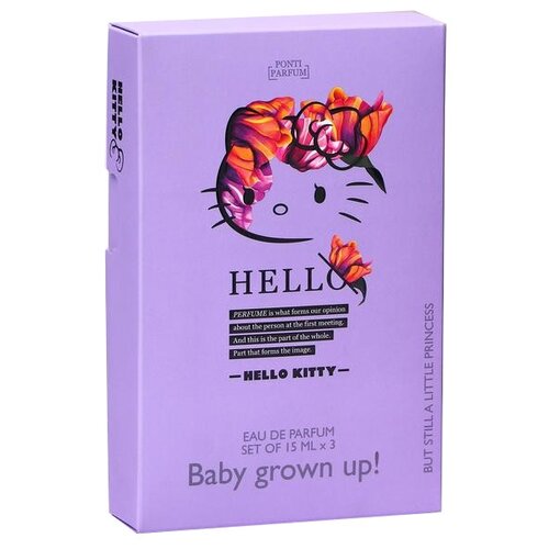 PontiParfum парфюмерный набор Hello Kitty Baby Grown Up, 45 мл, 133 г shevah emma hello baby mo