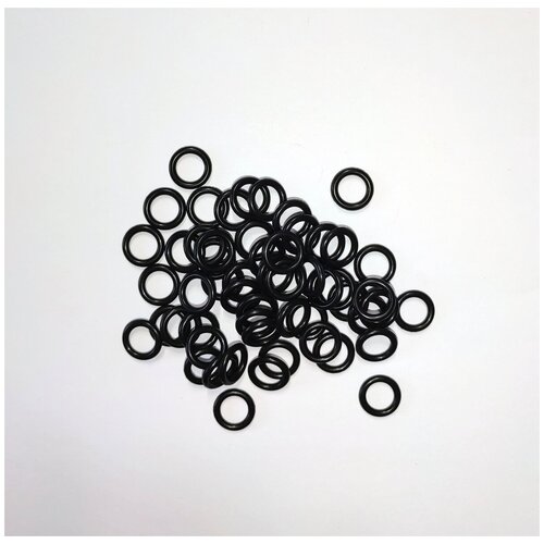 Уплотнительные резиновые кольца (прокладки) 14*9,2*2,4 мм (100 штук)