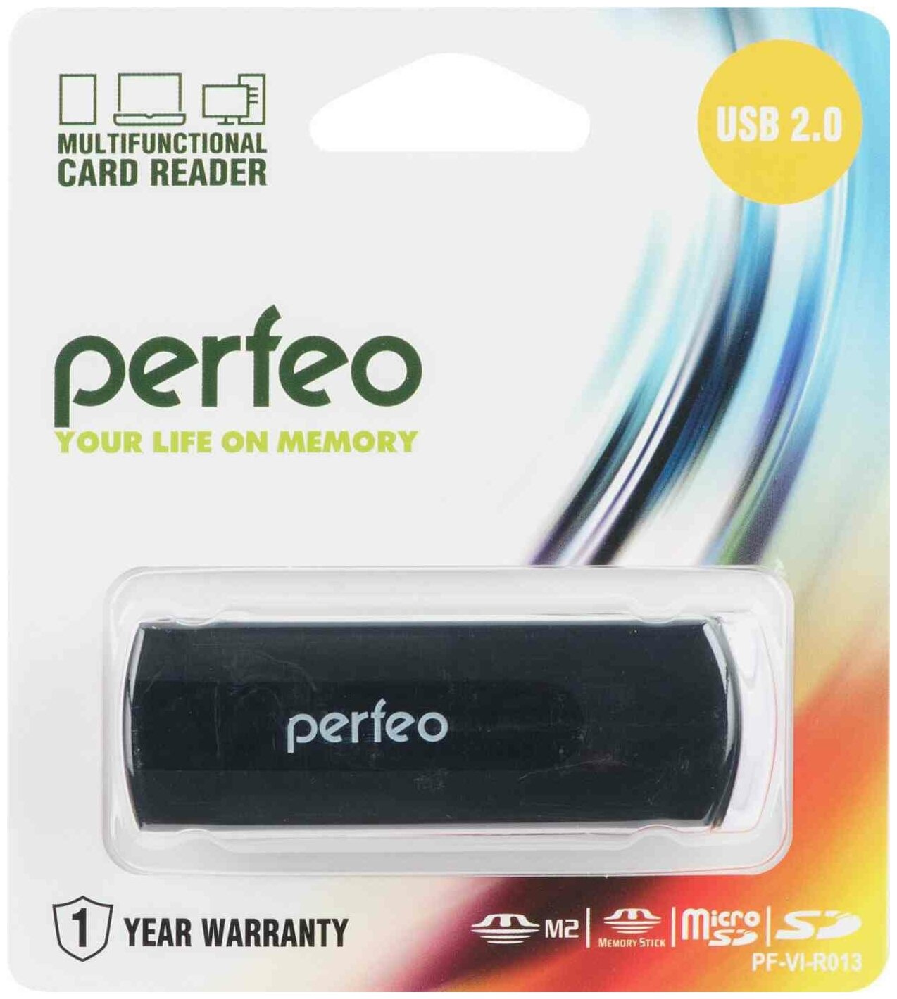 Картридер Perfeo Card Reader SD/MMC+Micro SD+MS+M2 (PF-VI-R013)