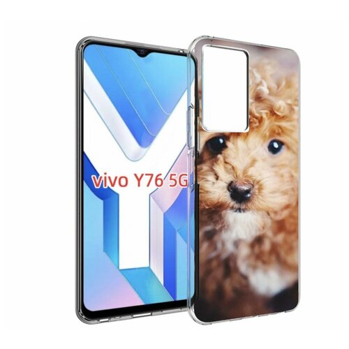 Чехол MyPads пудель для Vivo Y76 5G задняя-панель-накладка-бампер