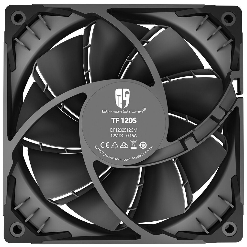 Вентилятор для корпуса Deepcool TF 120S BLACK 120mm 500-1800RPM