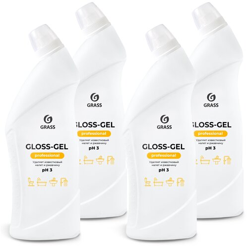 Средство для ванны и туалета Gloss Gel Professional 750 мл. х 4 шт.
