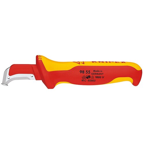 Нож 180 мм Knipex (KN-9855SB) для удаления изоляции складной нож строительно ремонтный электрика knipex kn 162050sb