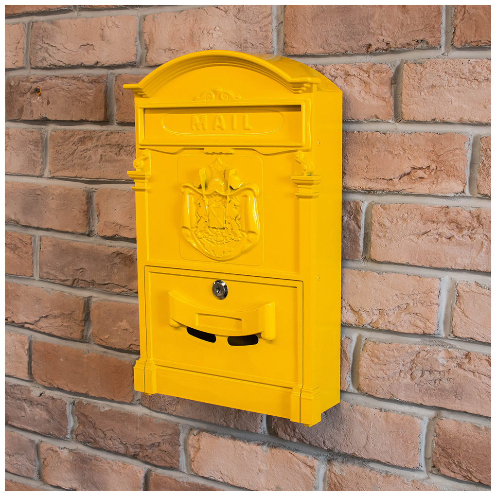 Ящик почтовый резиденция желтый №4010 аллюр