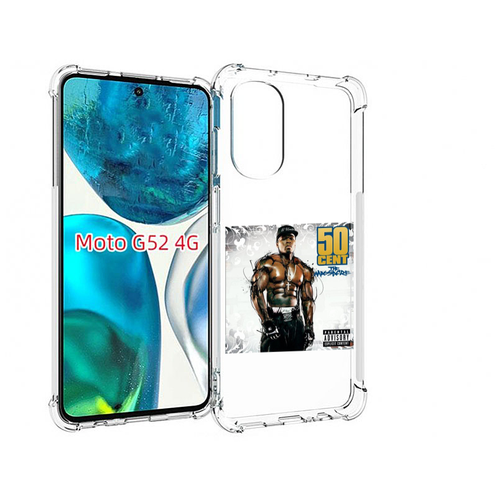 Чехол MyPads 50 Cent - The Massacre для Motorola Moto G82 / Moto G52 задняя-панель-накладка-бампер чехол mypads the last of us для motorola moto g82 moto g52 задняя панель накладка бампер