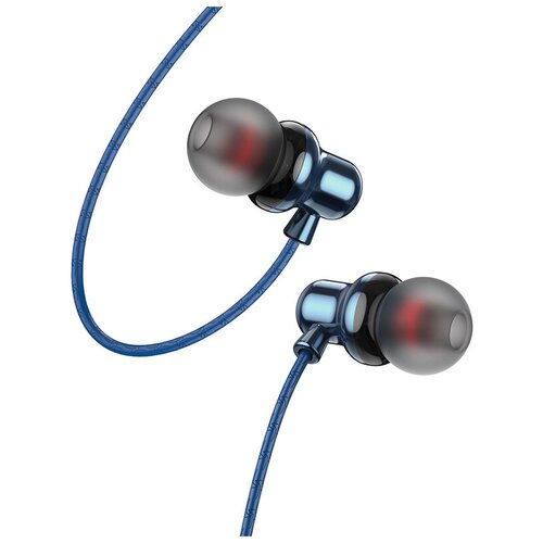 Проводные наушники BOROFONE BM65 Sole Jack 35mm 12 м синий контроллер с микрофоном 30000₽