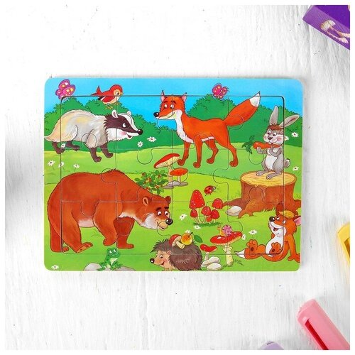 Пазл Лесные жители 12 элементов 0414511 см 285₽