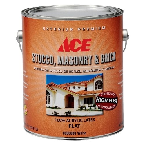 Краска Ace Stucco, masonry  & brick coating (Ultra White,gal (US) 3,78 л.)