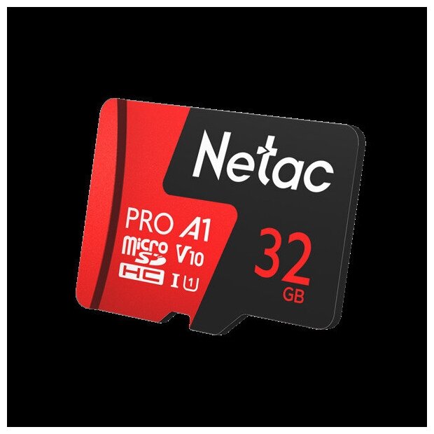 Карта памяти 32Gb MicroSD Netac P500 Extreme Pro + SD адаптер (NT02P500PRO-032G-R)