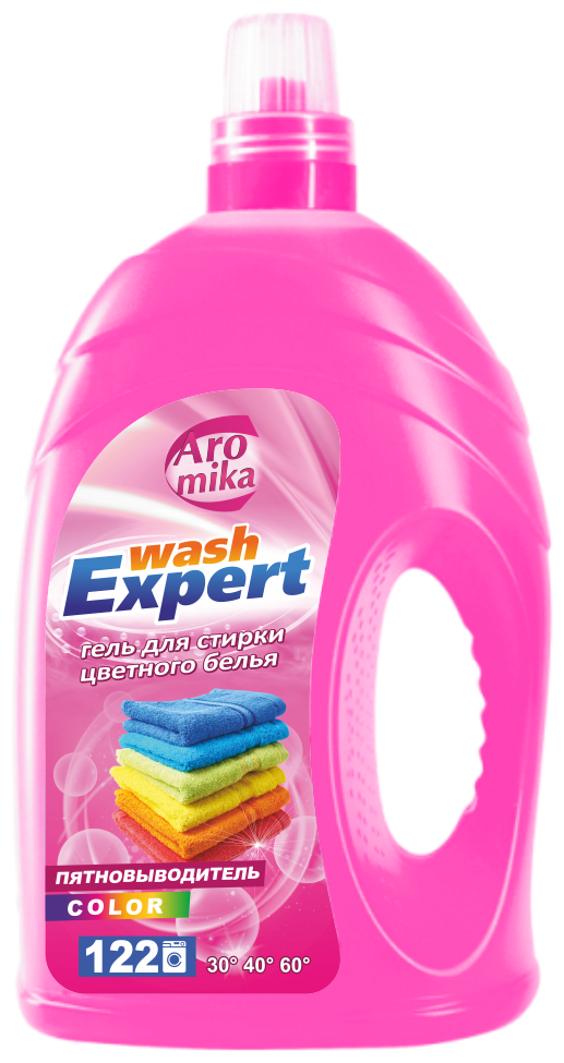 Гель для стирки цветного белья + пятновыводитель "WashExpert" Color, 4300мл