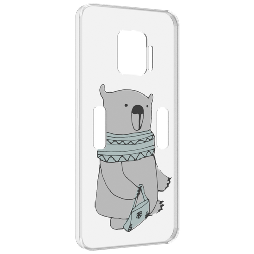 Чехол MyPads Модный медведь для ZTE Nubia Red Magic 7 Pro задняя-панель-накладка-бампер