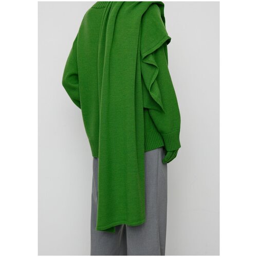 Шарф тонкий NICEONE [Зеленый, One size]