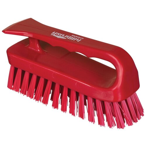 Щетка ручная с захватом Hillbrush жесткая красная, 793733