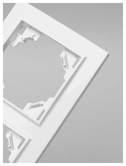 Рамка двухместная горизонтальная, серия Эрна, PFR00-9002-01, белый - фотография № 4