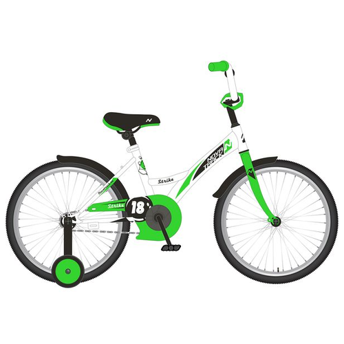 Велосипед 20 Novatrack STRIKE белый/зеленый WTG20