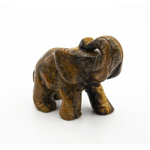 Статуэтка слона из тигрового глаза