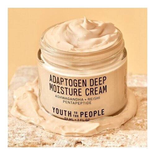 Глубоко увлажняющий крем для лица YOUTH TO THE PEOPLE Adaptogen deep moisture cream pentapeptide 59ml
